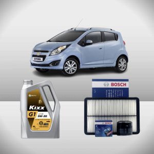 스파크 M300 1.0 LPG 킥스 G1 SP 5W30 4L 엔진오일세트 보쉬필터세트
