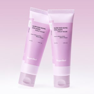 비건이펙트 콜라겐 속광결광 탄력 랩핑팩 필오프팩 보습 초밀착(+스파츌러) 80ml, 2개