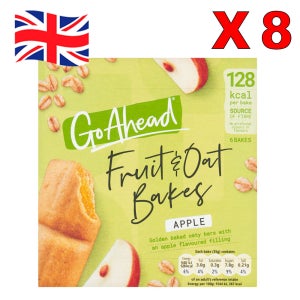 [영국발송] 8개 210g 고 어헤드 오트베이크 사과맛,Go Ahead 6Fruit&Oat Bakes Apple