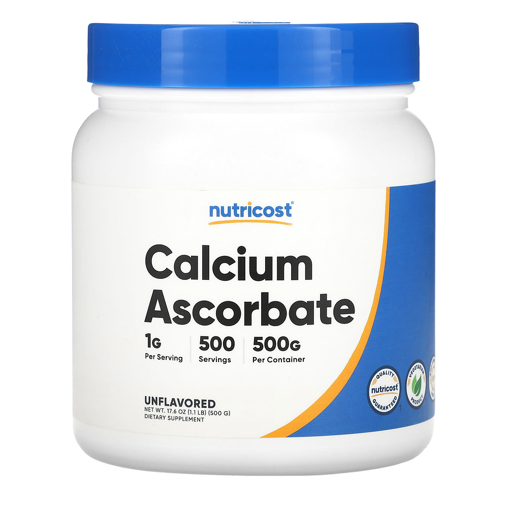 Nutricost <b>아스코르브산칼슘</b> 무맛 500g(1.1lb)