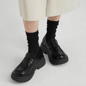 티키 청키 플랫폼 페니 로퍼 5cm 여성로퍼 높은굽 발편한로퍼