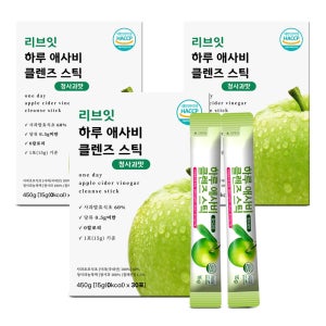 하루 애사비 클렌즈 스틱 0칼로리 30포, 3개