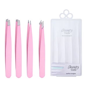 퓨어미즈키홈 족집게 쪽집게 인그로운헤어핀셋 속눈썹집게 4종세트 올핑크