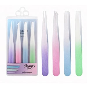 퓨어미즈키홈 족집게 쪽집게 인그로운헤어핀셋 속눈썹집게 4종세트 플라워