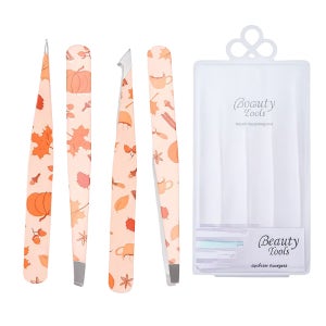 퓨어미즈키홈 족집게 쪽집게 인그로운헤어핀셋 속눈썹집게 4종세트 브라운메이플