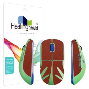 힐링쉴드 펄사 X2 CrazyLight 무선 게이밍 마우스 레더브라운 외부 보호필름 세트