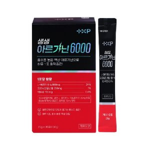 고함량으로 에너지 충전 생생 아르기닌 6000 맛있는 액상 청포도맛 30포, 1개