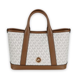 디몬트 마이클코어스 여성 루이사 로고 사첼 토트백(바닐라/브라운) 30R4G99T1V 099