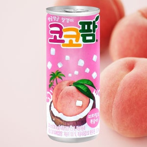 해태 코코팜 피치핑크 복숭아 240ml 30캔 음료수 코코넛 젤리 캔음료
