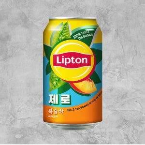 립톤 아이스티 복숭아 제로 355ml 24캔 캔음료 뚱캔 음료수