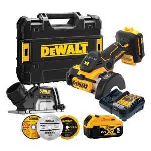 디월트 DCS438P1 충전 컷오프툴 그라인더 20V 5.0Ah 배터리 1개 세트