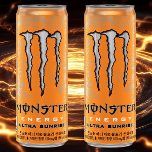 몬스터 에너지 울트라 선라이즈 355ml 48캔 고카페인 음료 음료수 타우린 부스터