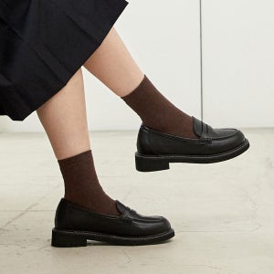 [N배송] 허시파피 여성 소가죽 플랫폼 페니 로퍼 - 3FQ4025/4026