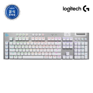 로지텍코리아 공식 G915 X LIGHTSPEED 무선 게이밍 키보드 화이트, 갈축