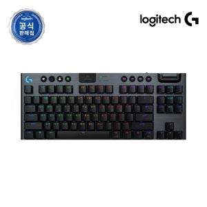 로지텍코리아 공식 G915 X TKL LIGHTSPEED 게이밍 키보드 블랙, 청축