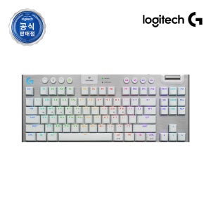 로지텍코리아 공식 G915 X TKL LIGHTSPEED 게이밍 키보드 화이트, 갈축