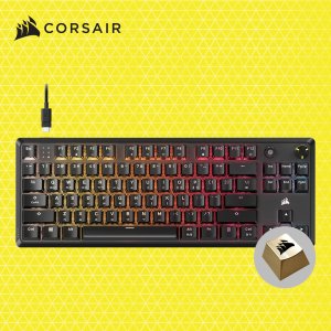 커세어 K70 RGB CORE TKL 적축 게이밍 기계식 키보드 골드키캡 에디션