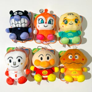 일본 날아라 호빵맨 인형 키링 키홀더 볼체인 열쇠고리 식빵맨 미니 캐릭터 인형