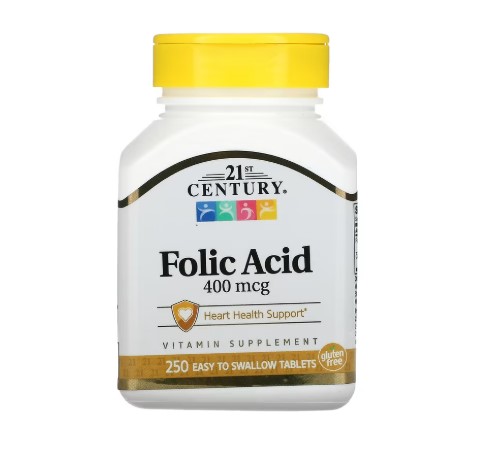 21세기센트리 엽산 <b>폴릭</b> <b>400mcg</b> 250정 250일분 FOLICACID