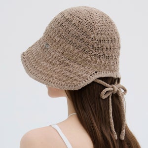 [미네티] 여름모자 보넷 니트 버킷햇 바캉스 휴양지 비치 지사 밀짚 벙거지