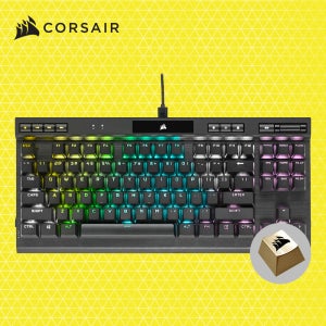 커세어 K70 RGB TKL 저소음 적축 게이밍 기계식 키보드 골드키캡 에디션
