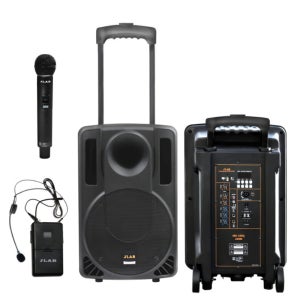 JLAB 제이랩 MK-2300Q 충전식 이동식 블루투스 앰프 스피커 무선마이크 2개 포함