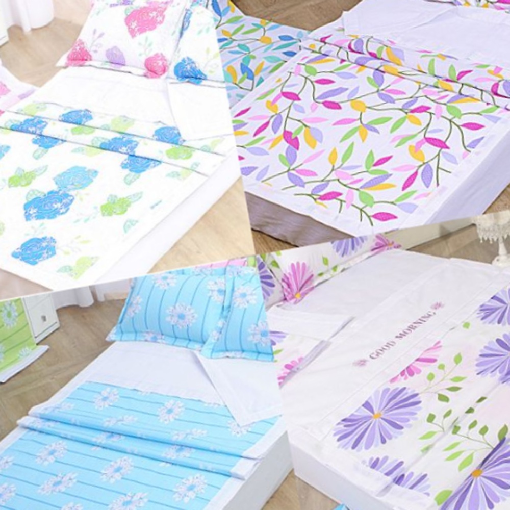 꽃무늬 나뭇잎 할머니집이불 더위 이불 얇은