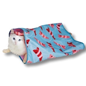 [페티오] 특허받은 고양이 터널 하우스 바스락 새우 주머니 탐정본능 숨숨놀이