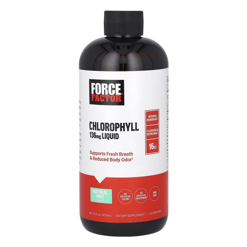 포스팩터 클로로필 <b>엽록소</b> 액상 내추럴 민트 136ml 16fl온즈 473ml