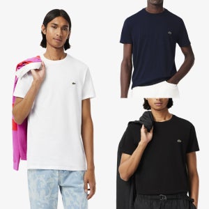 라코스테 남성 반팔 티셔츠 크루넥 피마 코튼 저지 티셔츠