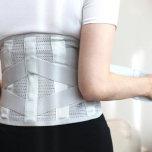 곡선 허리 보호대 입는 테이핑 협착증 허리 통증 복대