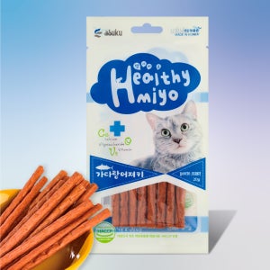 아스쿠 헬시미요 캣스틱 가다랑어 져키 20g 고양이 육포 간식