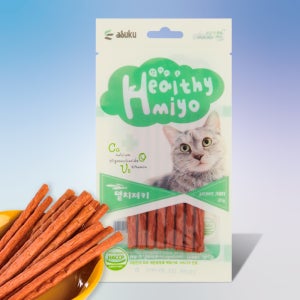 아스쿠 헬시미요 캣스틱 멸치 져키 20g 고양이 육포 간식