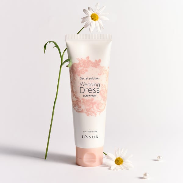 잇츠스킨 시크릿 솔루션 웨딩드레스 퓨어 크림 100ml / 청담메이크업샵 아이돌 톤업크림
