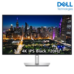 DELL 울트라샤프 U3225QE 32인치 모니터 4K UHD IPS 120Hz HDR 고주사율 썬더볼트 USB-C 맥북연결 가능 3년품질보증
