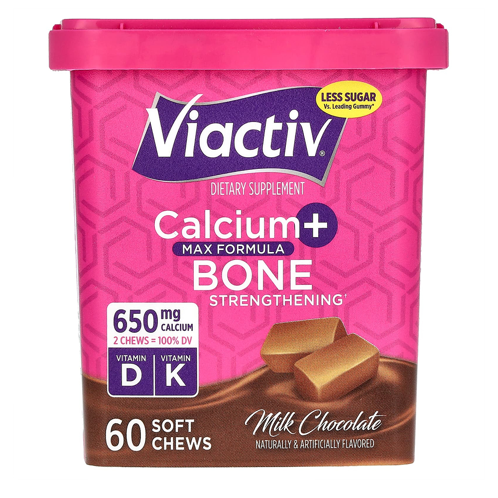 Viactiv 뼈강화<b>칼슘</b> 맥스포뮬라 <b>밀크</b>초콜릿 소프트츄60개