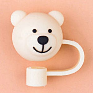 빨대마개 스트로우마개 텀블러 실리콘 빨대뚜껑 곰