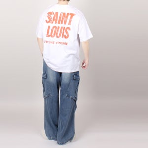 남자 큰옷 빅사이즈 JM 세인트 루이스 라운드 반팔티셔츠