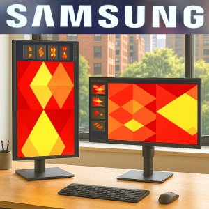 삼성 60.4cm(24인치) 컴퓨터 모니터 세로 피벗 보조 S24D400 IPS 높낮이조절