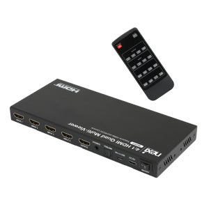 HDMI 화면분할기 4:1 멀티뷰어 비디오월 모니터하나로연결 셀렉터 출력 RNX1477
