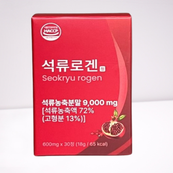 석류로겐 솔루션 프리미엄 1박스 30정 <b>석류농축액</b> 일본수출 석류 에스트로겐 가벼운일상