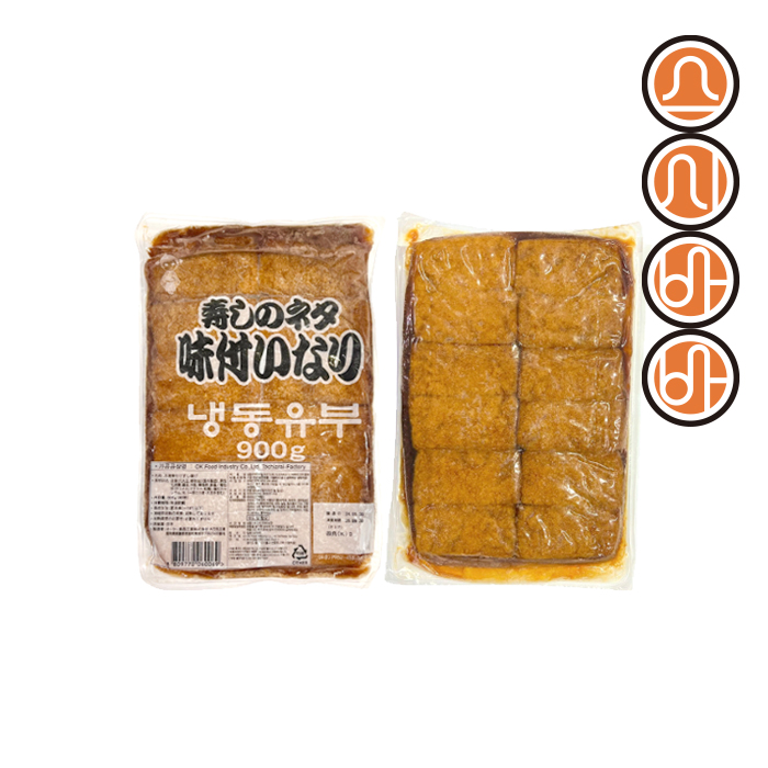 오케이 조미유부 900g 60매 사각유부 초밥재료 대왕유부초밥