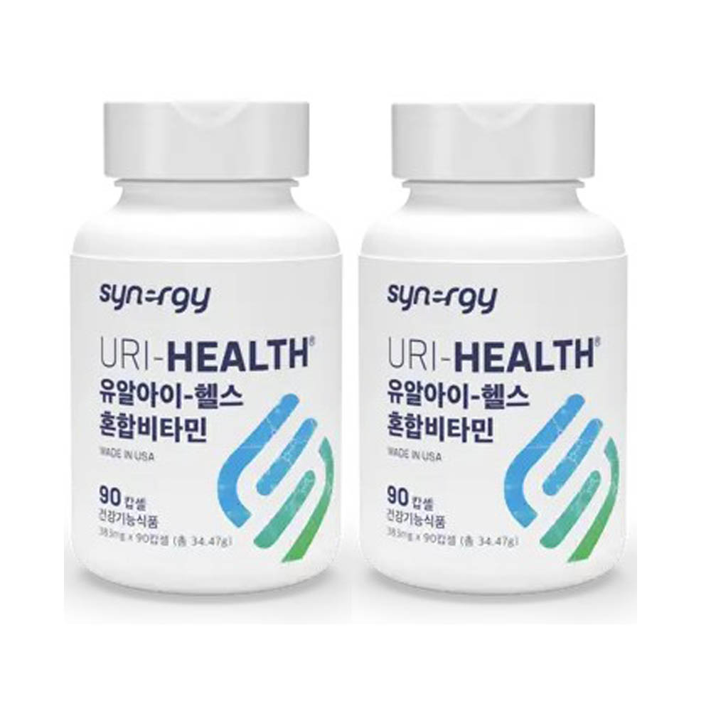 시너지 <b>유알아이</b>-<b>헬스</b> 혼합비타민 383mg X 90캅셀 X 2개
