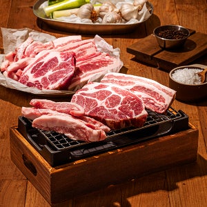 고기집념 캠핑 고기 세트1.2kg(항정살 삼겹살 목살) +막창300g 무료배송