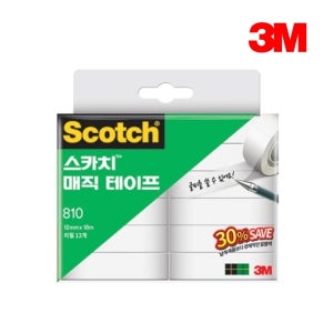 3M 스카치 매직 테이프 리필 세이빙팩 12입 810R-12 (12mm x 18m)