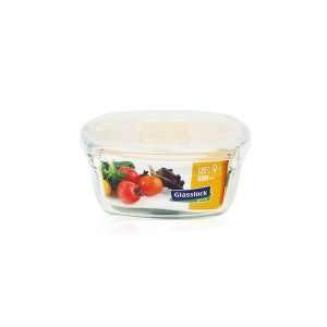 글라스락 사각화채볼 480ml 냉동밥 유리 밀폐용기