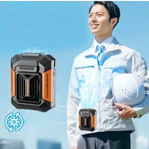 (무더위 반값 탈출)야외 전신 냉각 신기[손전등+보조배터리] 허리띠 증정 무선 허리 쿨링 벨트 선풍기 손선풍기 허리 등전용2colors