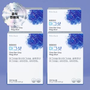 닥터체크 원퍼데이 마그샷 액상 글루콘산 마그네슘 비타민B 30포, 4개
