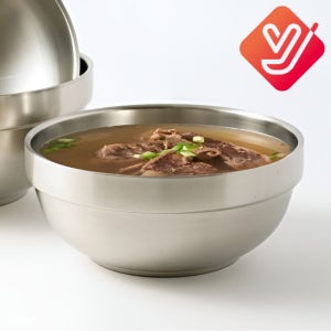 이중 스텐 국그릇 탕기 12 업소 식당 대접 샤틴