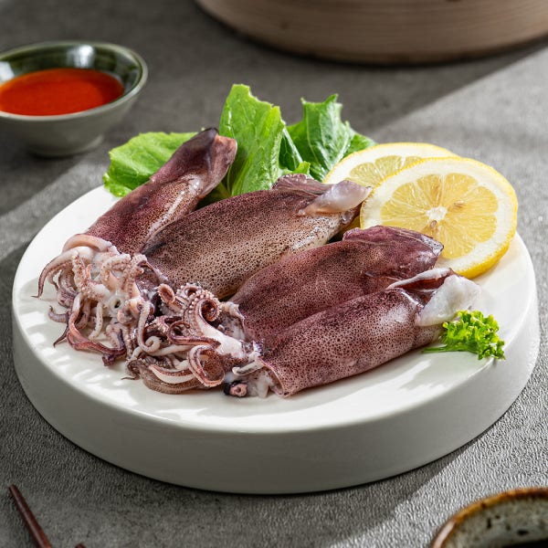 한치회 생물 총알 한치통찜 제철 1kg